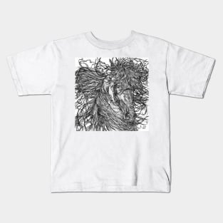 INK HORSES .3 Kids T-Shirt